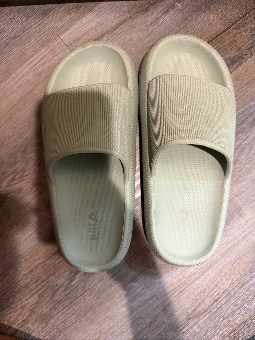 MIA Slide Sandals in Sage Green